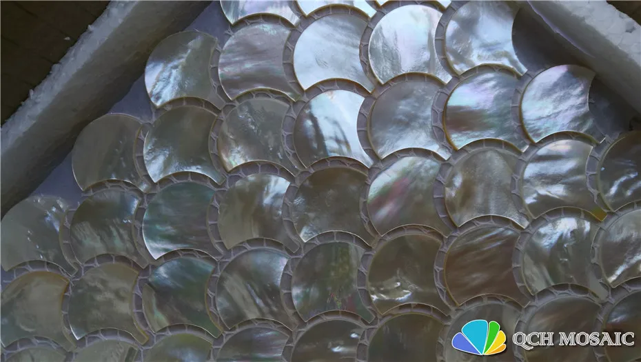 Whitelip Mother of Pearl Mosaic Tile for Kitchen Backsplash and Bath Room Natural Sea Shell White Color 5 Square Feet/lLt |