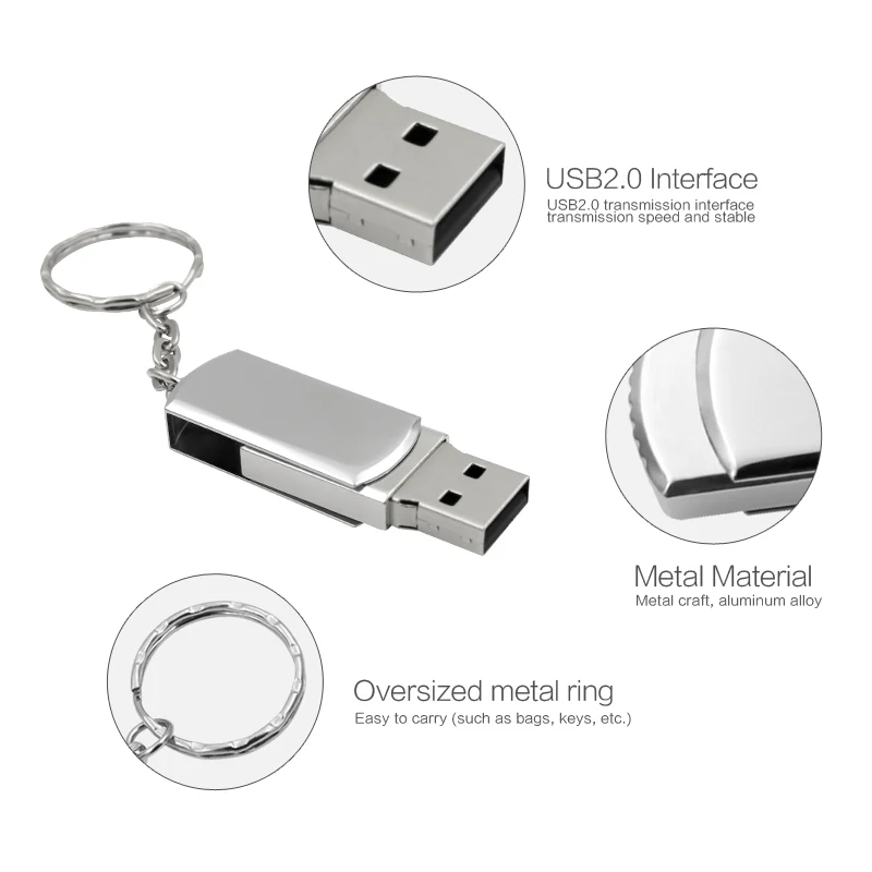 Лидер продаж бесплатная доставка флеш накопитель из нержавеющей стали с USB 2 0 32 ГБ