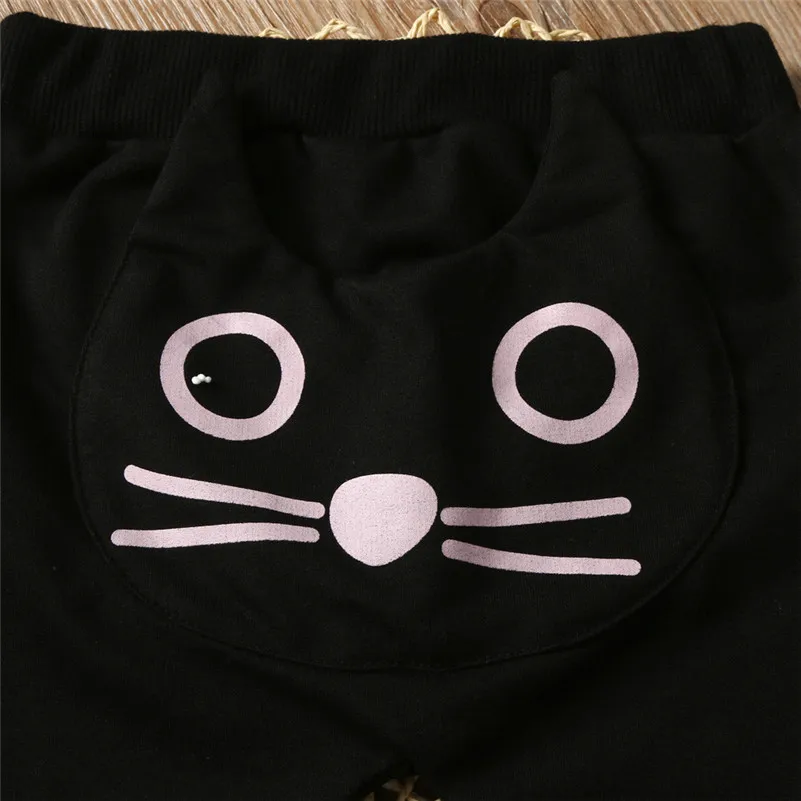 Cute Baby Children Kids Boys Girls Cartoon Cat Harem Pants Trousers kukuzi a11 | Брюки для девочек