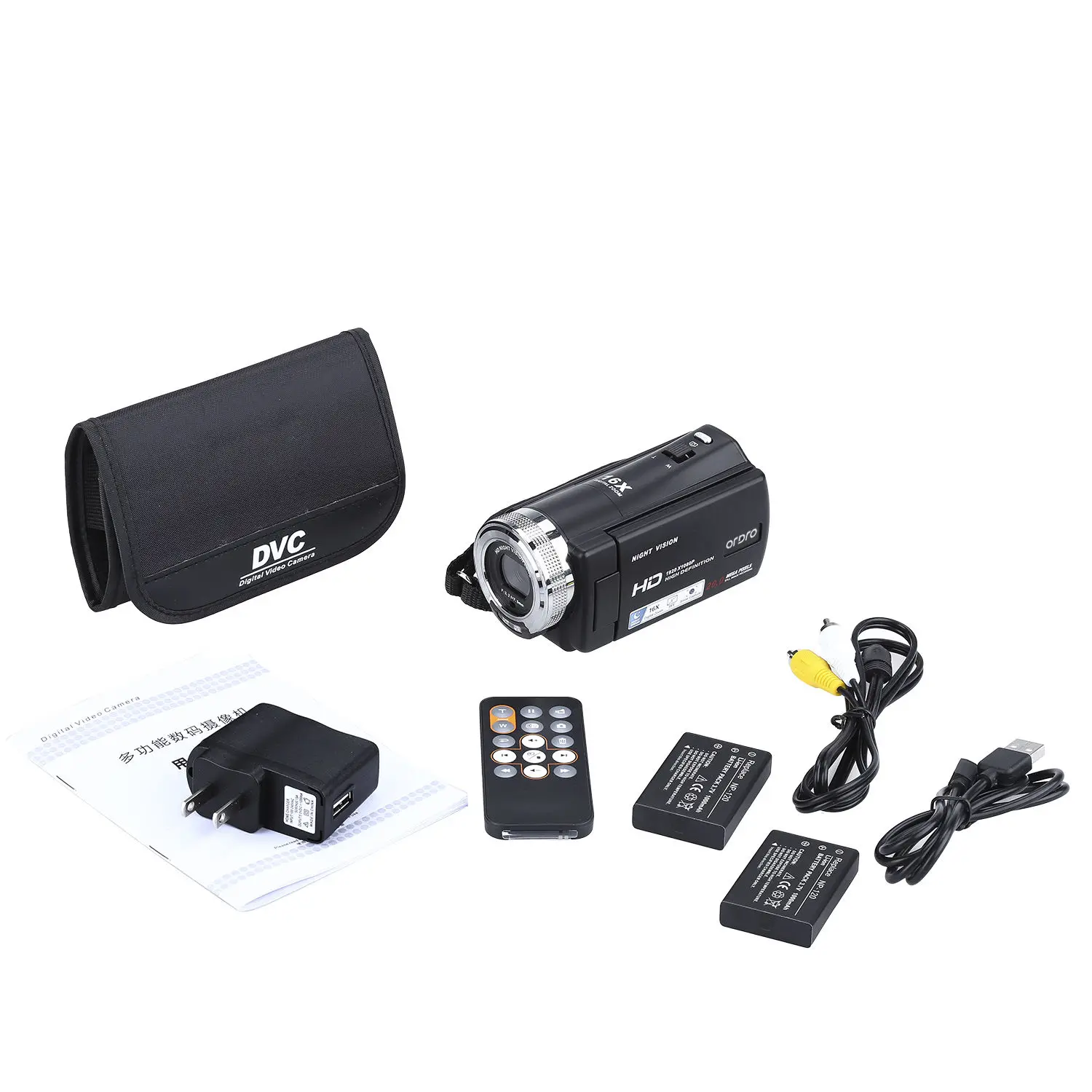 ORDRO HDV V12 3 0 &quotlcd 1080P FHD цифровая камера видеокамера 16x Zoom DVR IR ночного видения CMOS