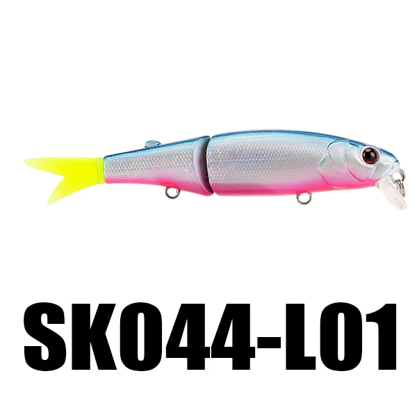 1PC L01 SeaKnight SK044 приманка для рыбной ловли гольян 1 шт. 7,4 г 90 мм/3,54 дюйма 0-1,0 м Джеркбейт 2 секции мягкий хвост подвесная Приманка VMC крючки - Цвет: 1PC L01