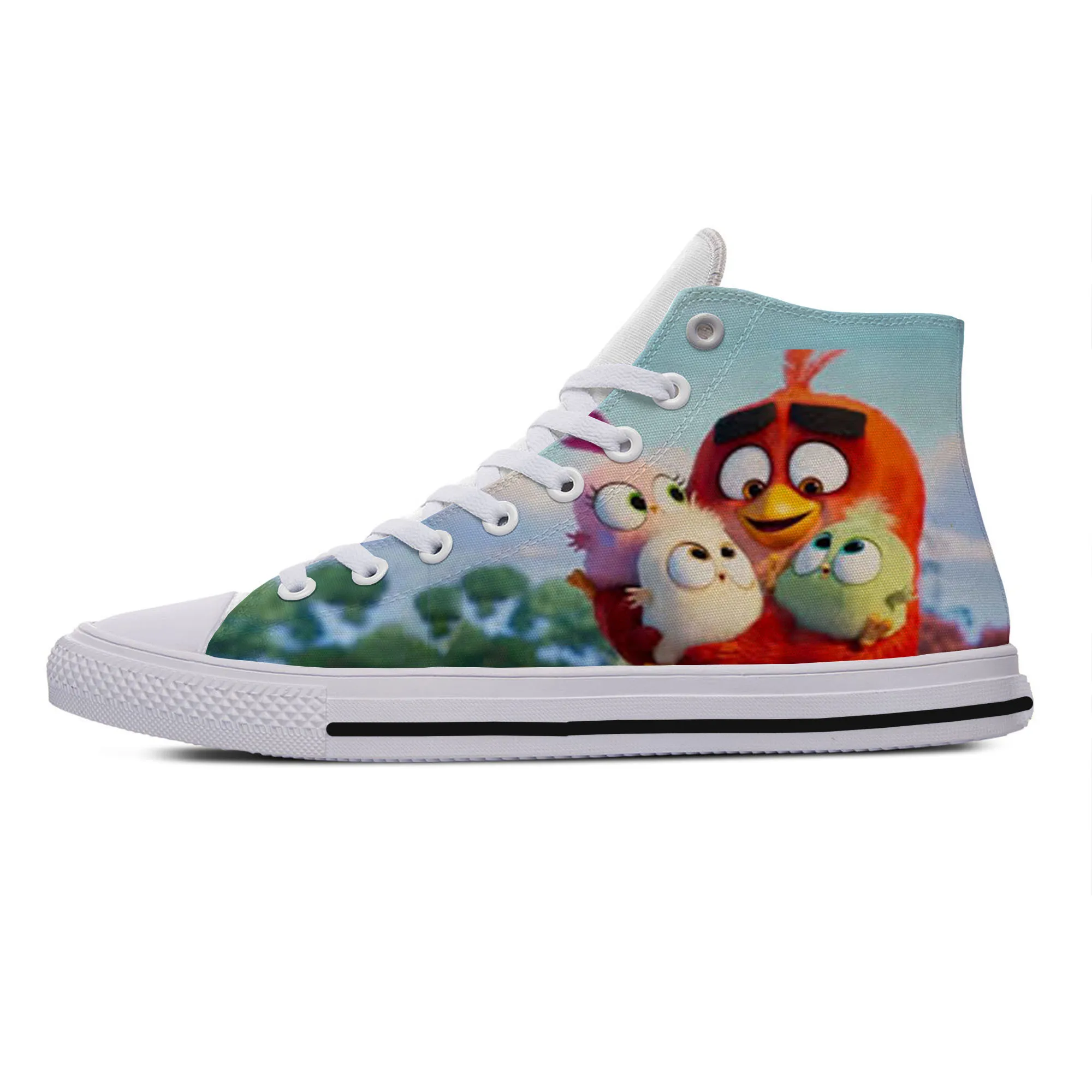 2019 Hot Fashion High Sneakers Handiness Casual Shoes Angry Birds Funny Cute Kawaii Lovely Summer Cartoon 3D Printing | Обувь