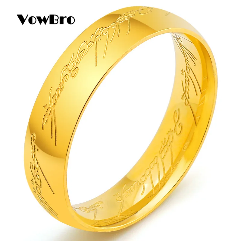 Wowbro новое кольцо из нержавеющей стали Властелин одного кольца для влюбленных