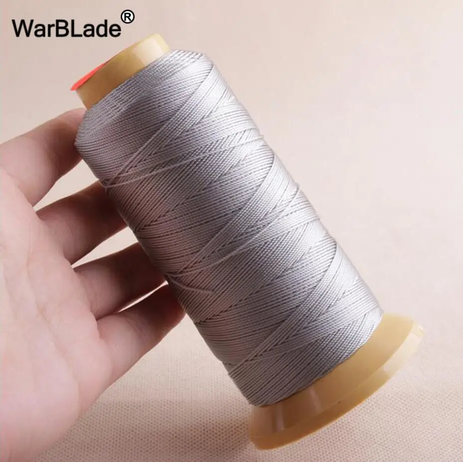 Silver gray Высококачественный полиамидный шнур, 0,2 мм, 0,4 мм, 0,6 мм, 0,8 мм, 1 мм, нейлоновый шнур, швейная нить для веревки, шелкового бисероплетения, нить, сделай сам, для изготовления ювелирных изделий - Цвет: Silver gray