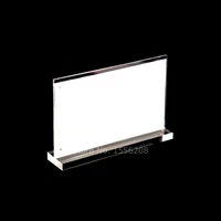 acrylic table menu card holder 100x150mm picture frame with magnetic display
