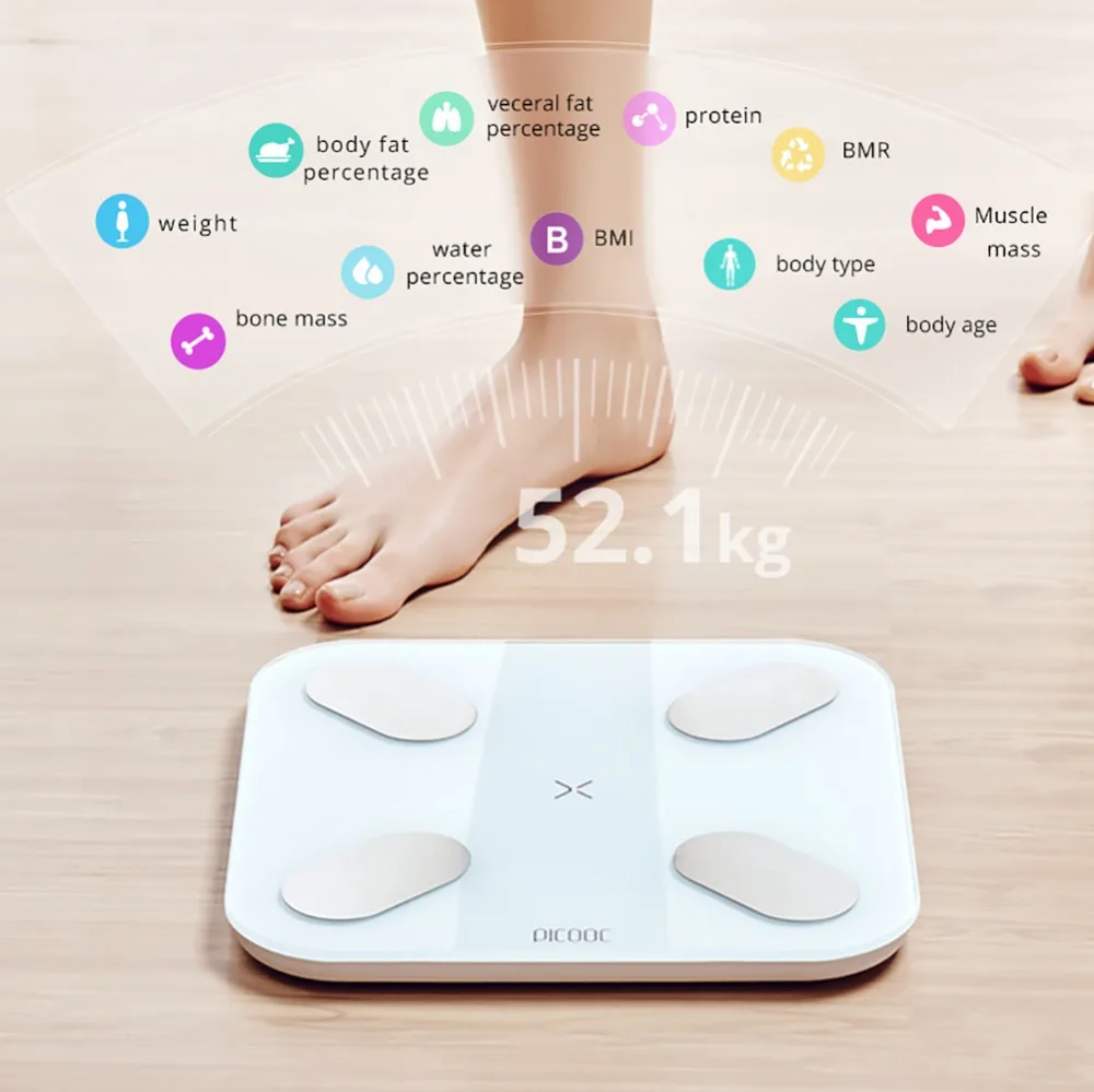 Напольные весы PICOOC Mi Scale 2 электронный умный корпус Шкала Веса Bluetooth для