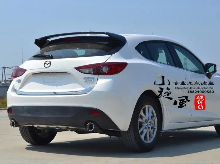 Автомобильный спойлер для заднего крыла из углеродного волокна 14 15 MAZDA 3 M3 Axela