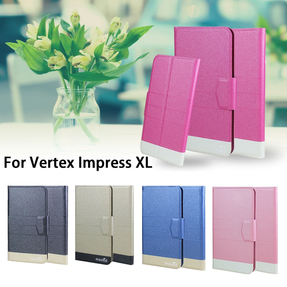 5 цветов супер! Кожаный чехол для телефона Vertex Impress XL высококачественные модные