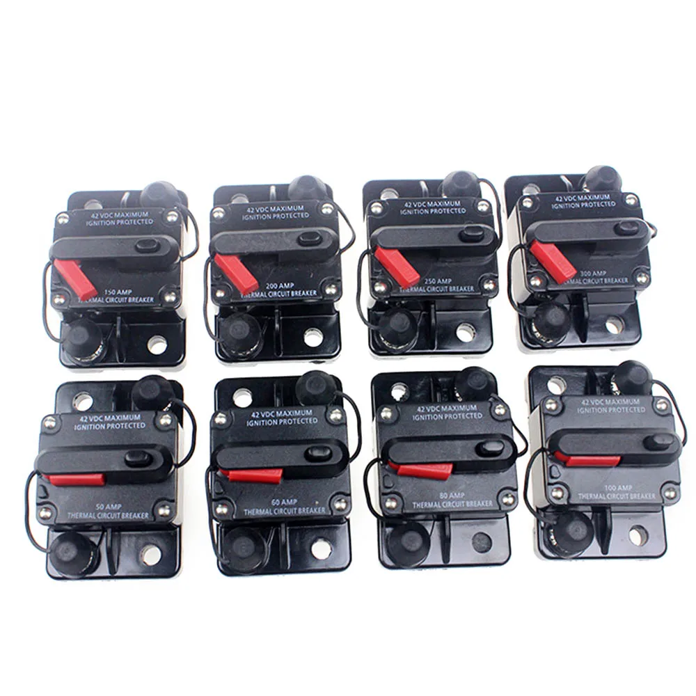 Автоматический прерыватель цепи автомобильного усилителя звука 50 А 60 80 100 150 200 250