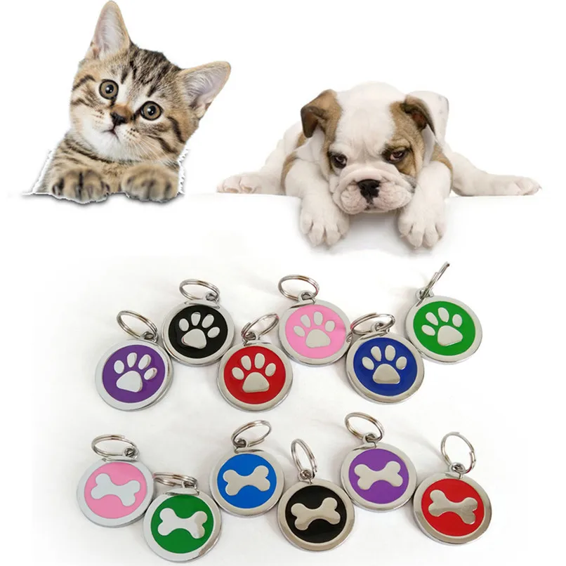 2018 New arrival Anti-Lost Pet Dog Cat Name Address Label Tag ID Identity Card Wholesale Free Shipping 3RJ11 | Дом и сад
