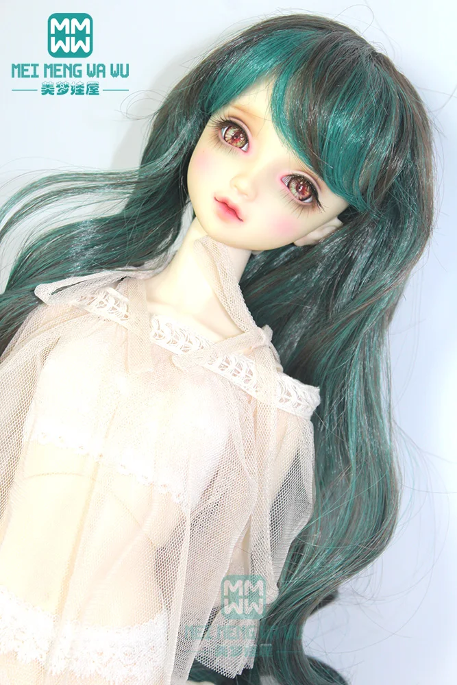 Парик для кукол 1/3 1/4 1/6 BJD/Аксессуары SD подходящие длинные куклы Wavey волосы черного