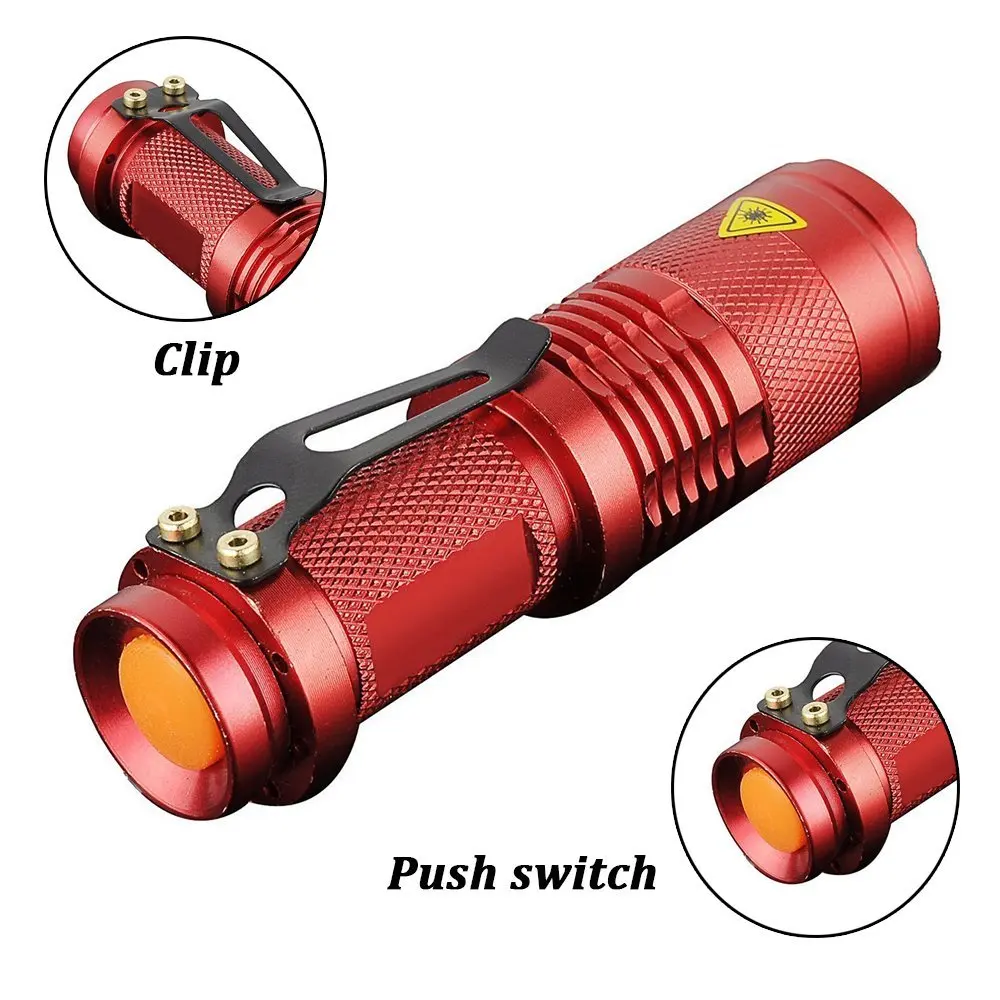 High Quality Mini LED Torch 7W 2000LM Q5 Flashlight Adjustable Focus 3 Modes Zoom Flash Light Lamp Free Shipping | Лампы и освещение