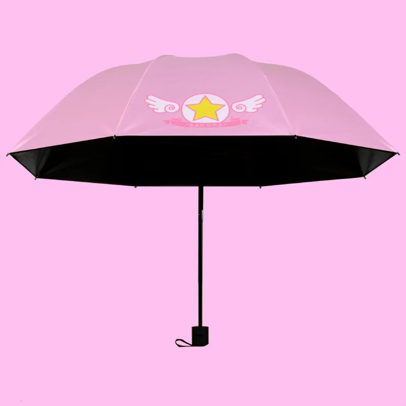 Аниме зонтик с героями мультфильмов Sailor Moon напечатанный рисунок карта Captor Sakura
