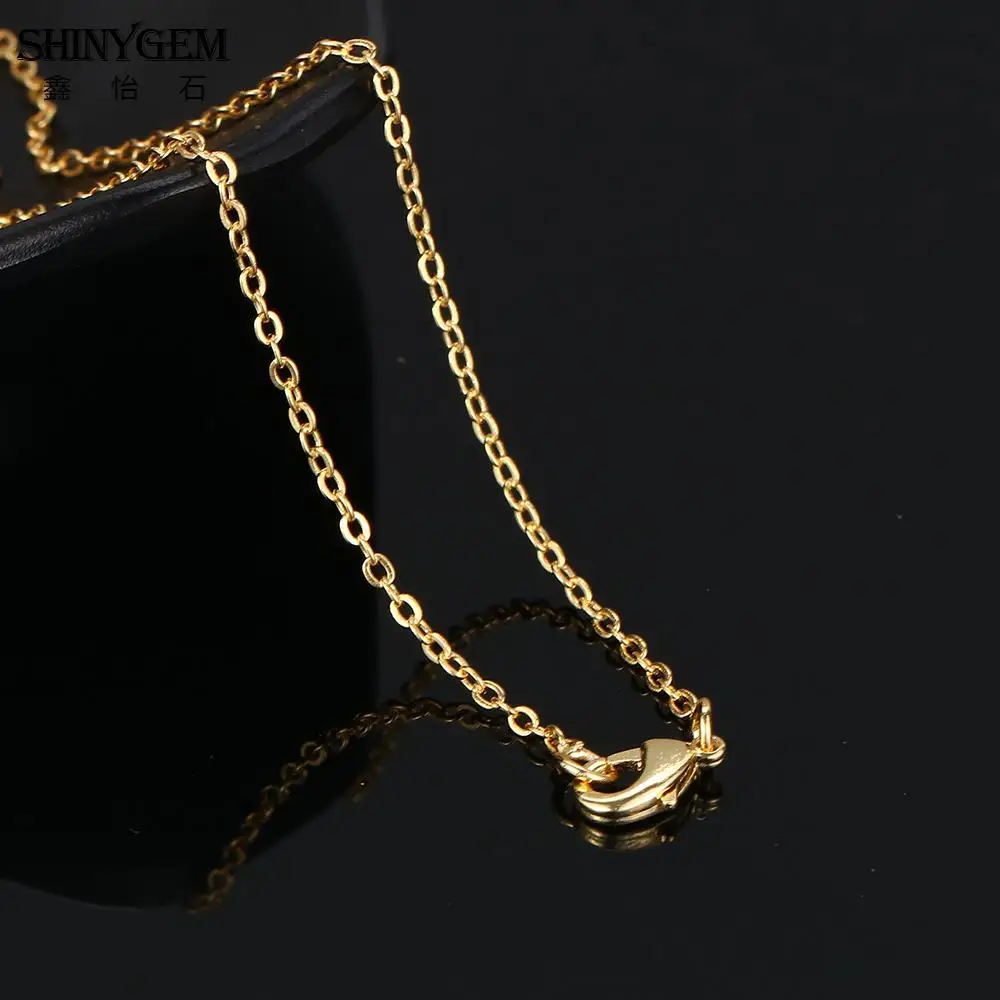 ShinyGem Золотая подвеска в виде подковы ожерелье 4 цвета натуральный Друза камень s