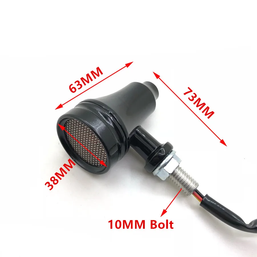 1 пара ретро Универсальный мотоциклетный индикатор поворота световая сетка