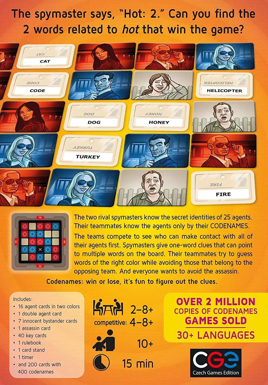 Семейная настольная игра Codenames | Игрушки и хобби