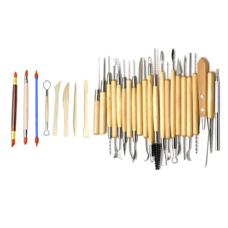 30 шт./компл. инструменты для лепки глины резьба керамика различные технические