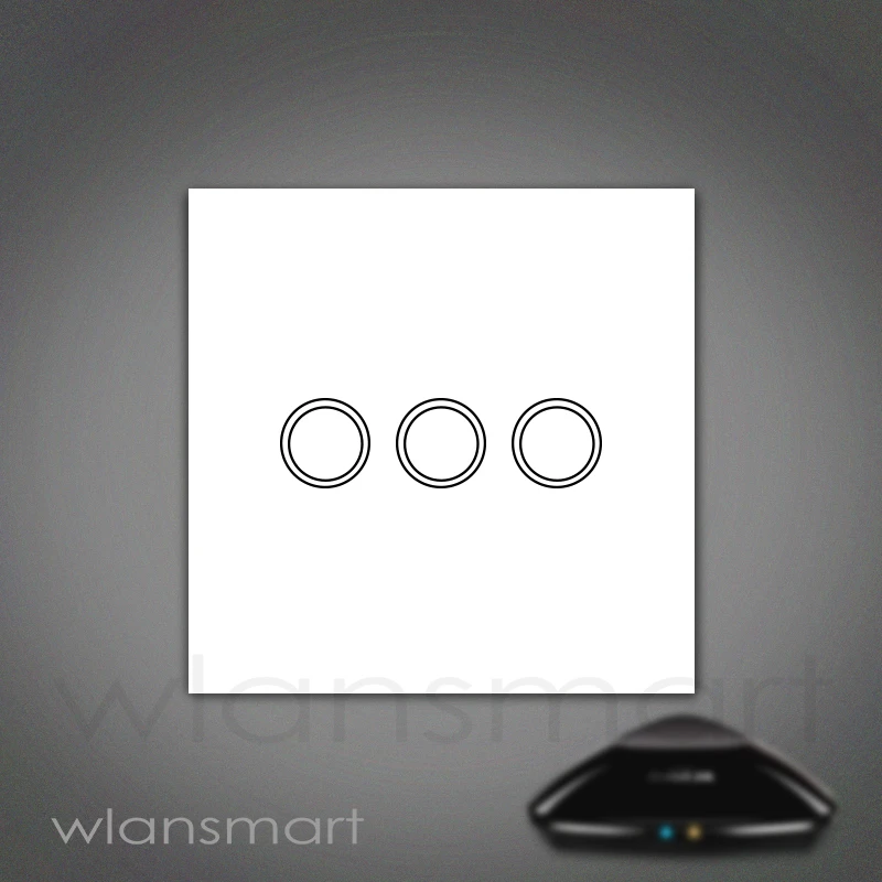 Сенсорный выключатель Wlansmart стандарт ЕС панель переключателя из белого хрусталя