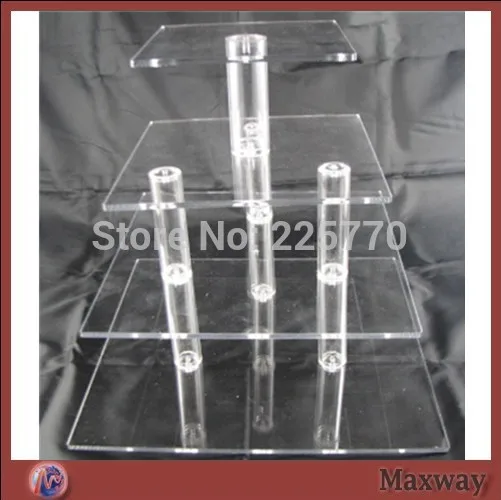 2015 Hot sale clear popular acrylic cupcake display stand, acrylic cake holders decoration