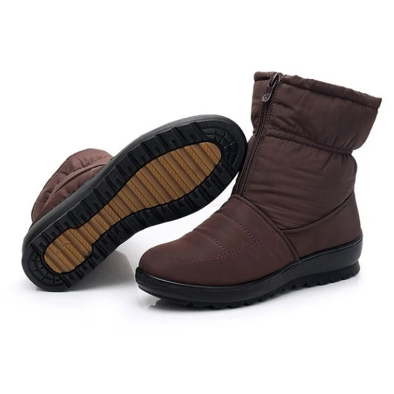 Зимние ботинки 2018 Брендовые женские зимние обувь для мам нескользящая