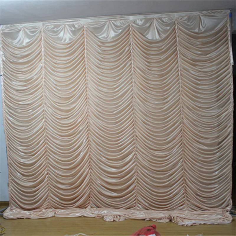 Свадебный фон с белыми волнами занавеска индивидуальный сценический шелковая