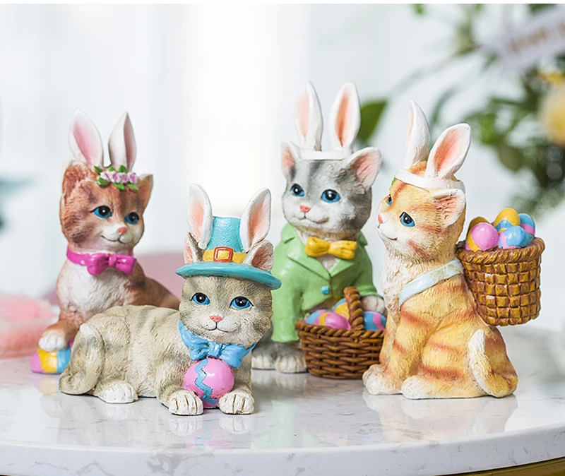 Полимерный креативный 3D Кот в свитере и шляпе вокруг шарфа фигурка для обучения