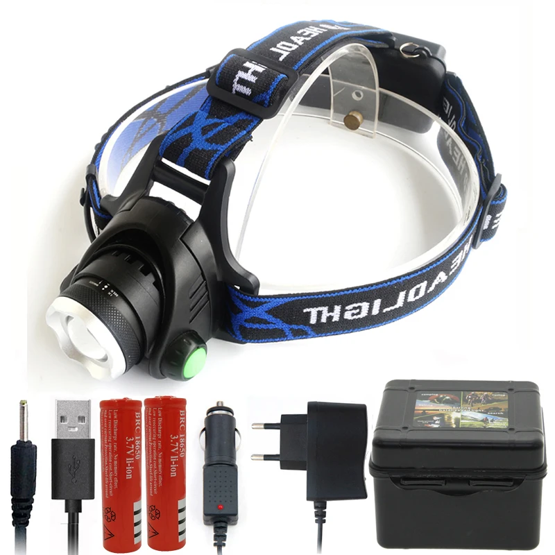 Litwod Z30 CREE XLamp XHP70 светодиодный налобный фонарь, мощный налобный фонарь, зум-объектив, 18650 перезаряжаемый аккумулятор, Головной фонарь, фонарь - Испускаемый цвет: Package I