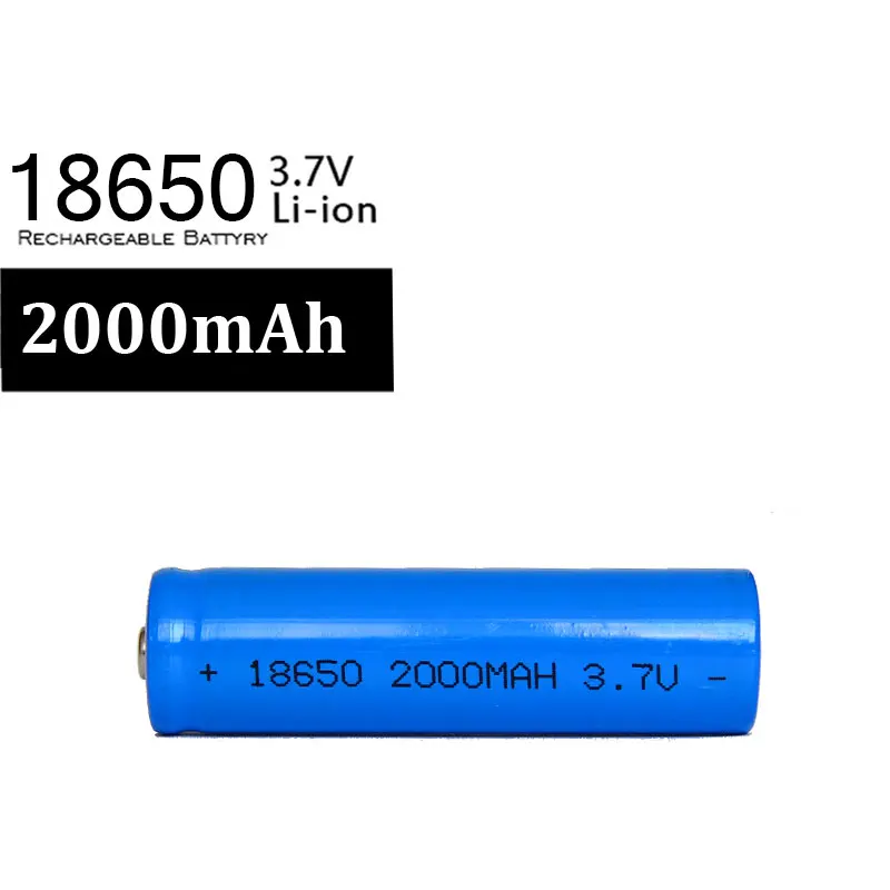 100% новый бренд 4 шт./лот 18650 2000 мАч батарея 3 7 в литий-ионная аккумуляторная Лев для