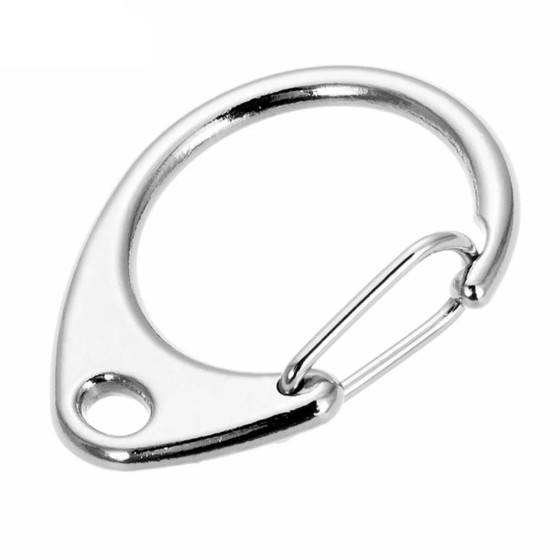 20 шт. застежка-карабин крючок для ключей Серебряный Поворотный Брелок сделай сам