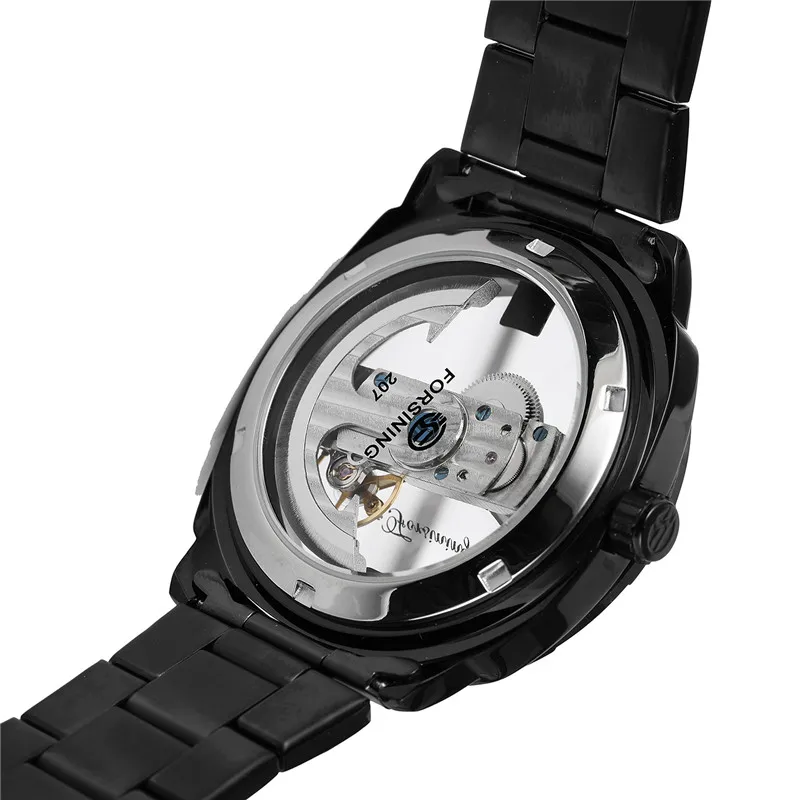 FORSINING мужские часы мост полые военные спортивные автоматические механические