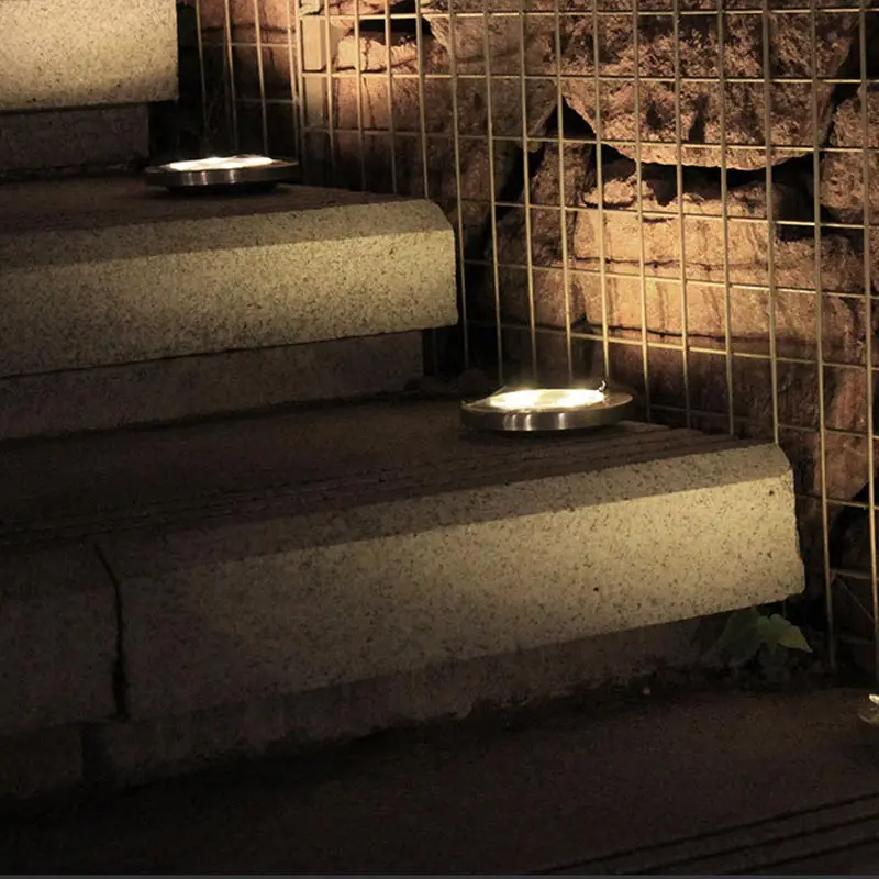 8 LED/4 LED на солнечных батареях наземные светильники похороненное охранное