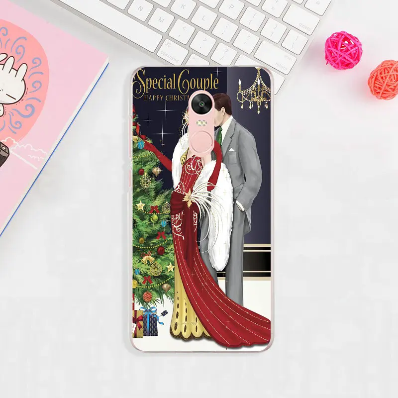 Винтаж Christmas арт деко для Xiaomi Redmi Mi Note 2 3 S 4X 4A 5 6 5S 5A 8 A1 Pro Plus Сумки Мягкие силиконовые