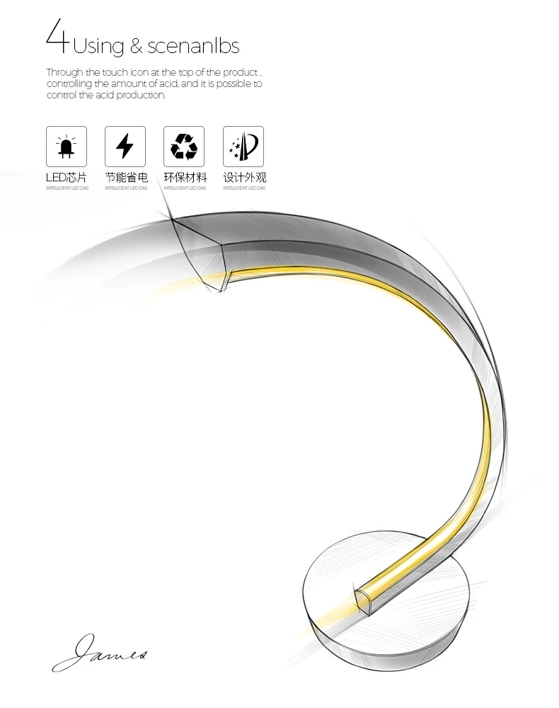 Скандинавская настольная лампа ins приглушаемый светильник для спальни