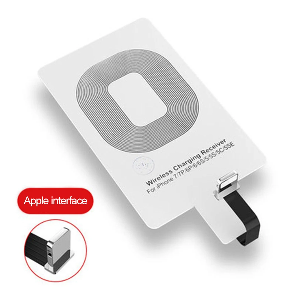 iPhone receiver Беспроводная зарядка беспроводная зарядка iphone Qi беспроводной приемник зарядного устройства Зарядка для iPhone 5 7 6 Plus телефон универсальный для samsung Xiaomi huawei Micro usb type-C - Цвет: iPhone receiver