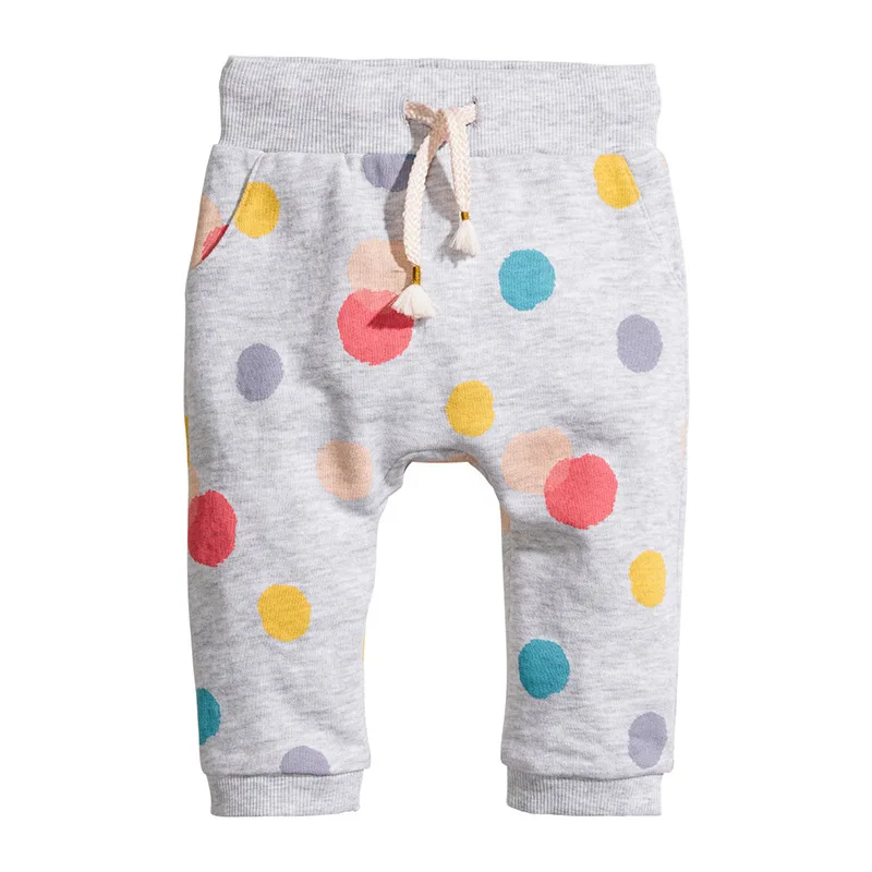 Брюки Карандаш хлопковые в горошек с эластичным поясом|girls pencil pants|girls knit pantsboy casual