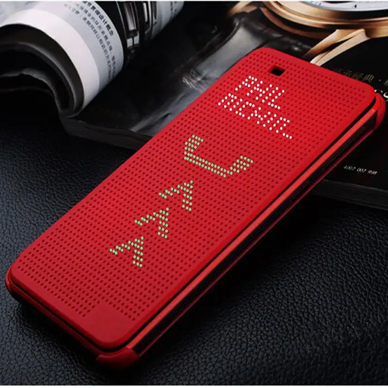 Auto Sleep/Wake Up function For HTC Desire 820 D820us d820u Luxury Ultra Smart Slim Dot View Case Flip phone case | Мобильные