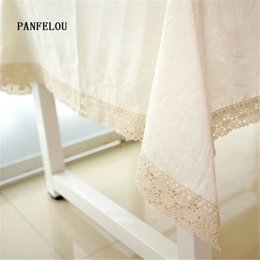 PANFELOU элегантная и красивая однотонная Пылезащитная теплая скатерть для