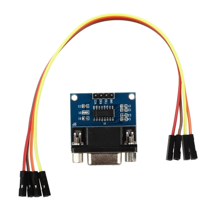 MAX3232 RS232 последовательный порт в ttl конвертер Модуль DB9 разъем W/4 скачка кабели |