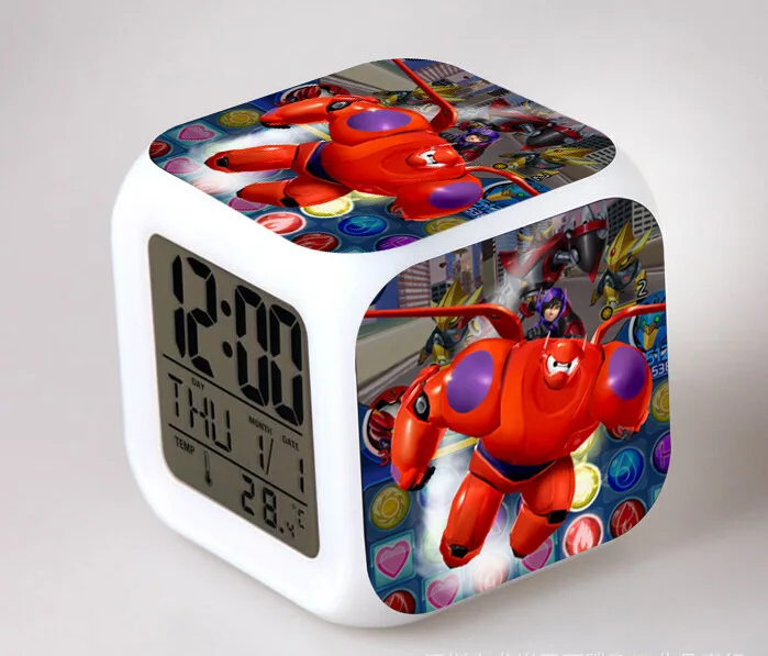 Супер супер корпус морской пехоты вокруг белый по уходу за детьми красочный цвет малый будильник S0001A|alarm clock