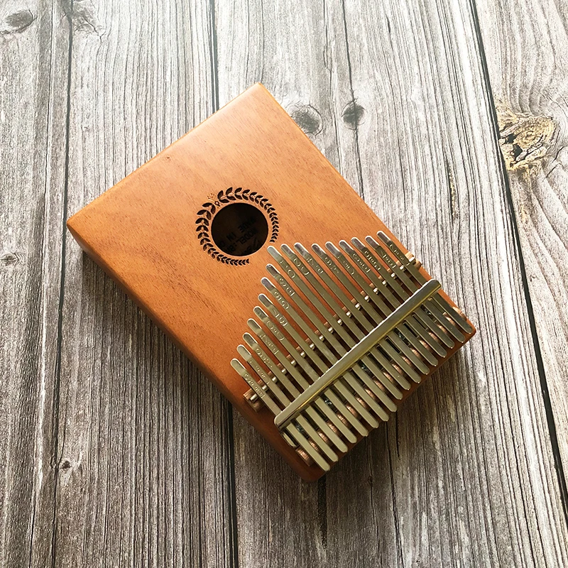 Калимба с 17 клавишами африканская твердая из красного дерева для