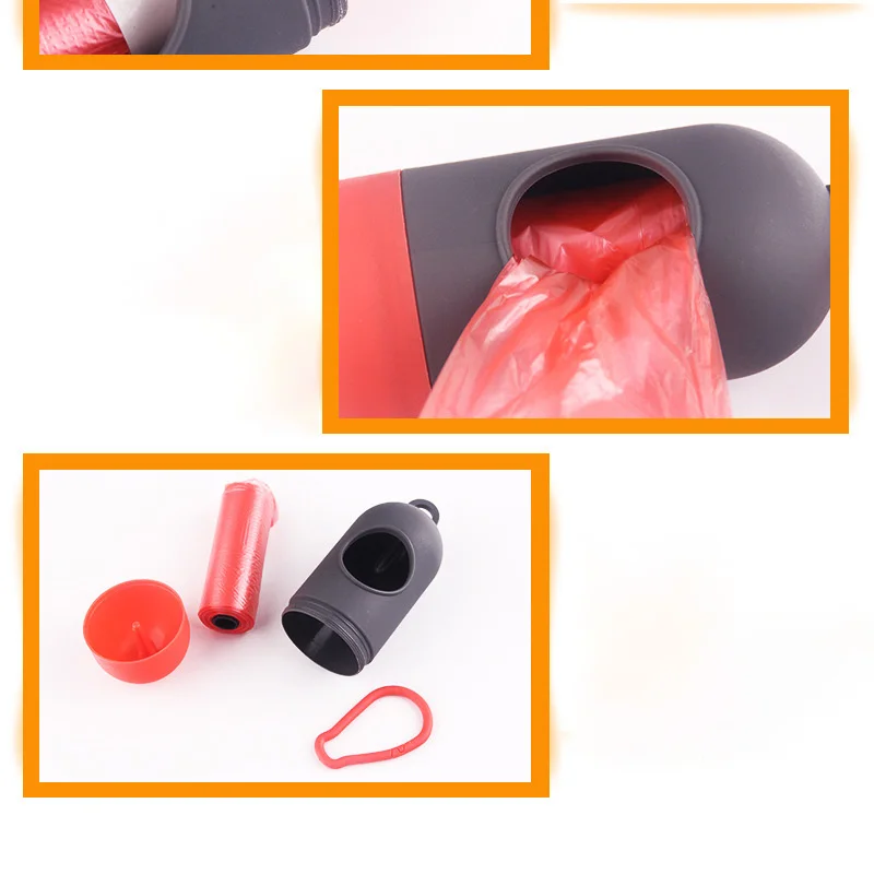 Pill Shape Pet Dog Poop Bag Dispenser Pet Waste Garbage Bags Carrier Holder Pet Poop Bags Dog Waste Poop Bag Dogs Accessories
