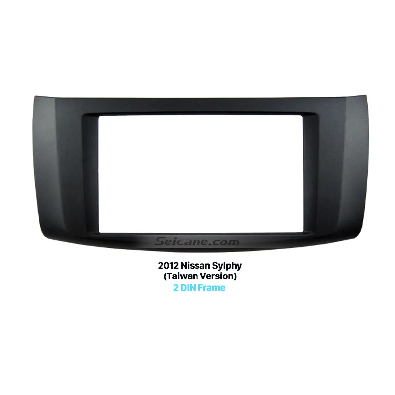 Seicane Black 2 Din Car Radio Fascia Dash Mount stereo Panel for 2012 Nissan Sylphy Taiwan Version DVD Multimedia Player Frame | Автомобили