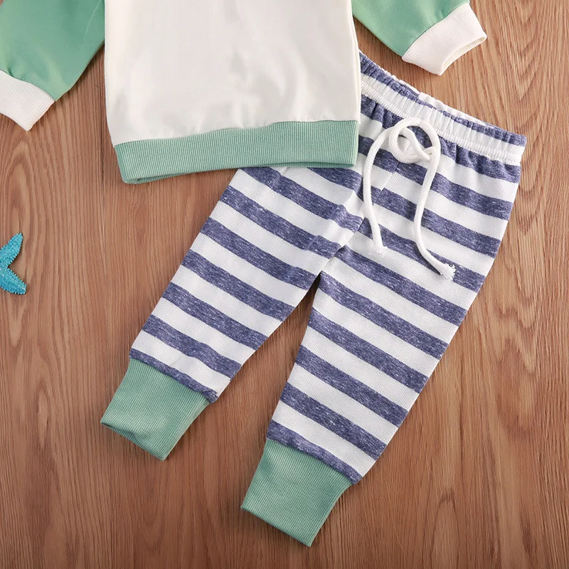 3 шт./комплект спортивный костюм для новорожденных свитшот с длинным рукавом и