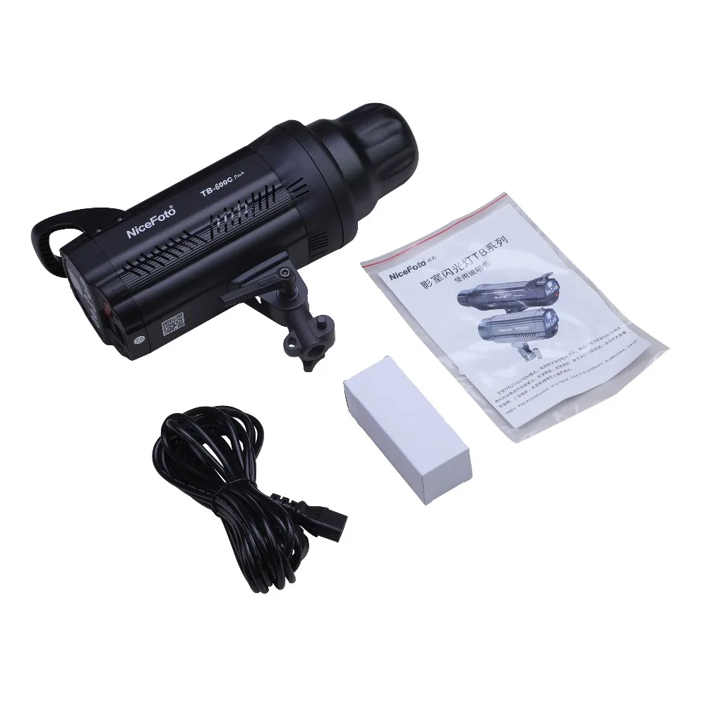 

NiceFoto TB-600C 600Ws GN90 Professional Studio Flash Strobe Recycle Time 0.1-1.2s Bowens Mount Flash Offers Creative Shooting