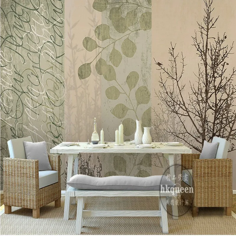 3D фотообои скандинавские простые элегантные обои с пейзажем фоновые для