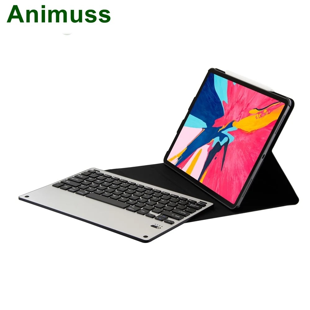 Чехол для клавиатуры Animuss iPad Pro 12 9 2018 с чехлом bluetooth клавиатура алюминиевый чехол