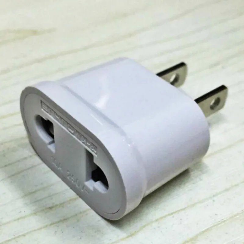 2019 Новый американский адаптер для розетки 2 Pin ЕС Европейский евро Европа AU KR в США