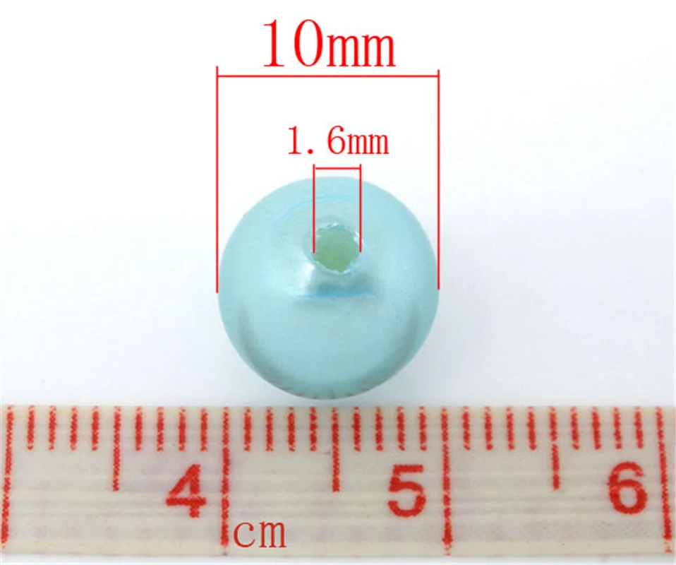 DoreenBeads 200 шт Смешанные имитация жемчуга круглые бусины 10 мм Диаметр.(B05254) yiwu |