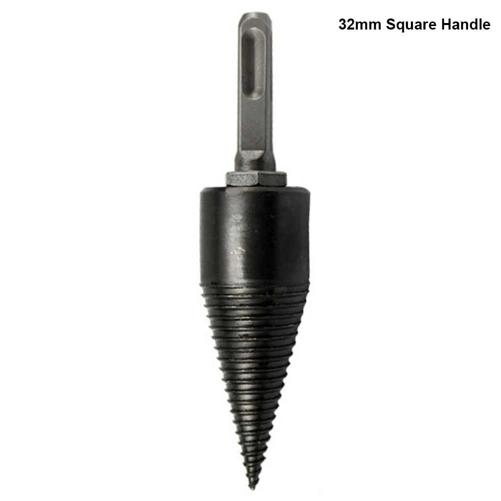 32mm Square Handle Высокая Скорость Новинка; Лидер продаж высокое Скорость спиральное сверло дровокольный станок винт конусов расщепления бита сверла по дереву 32/42 мм круглой формы с шестигранной головкой - Цвет: 32mm Square Handle