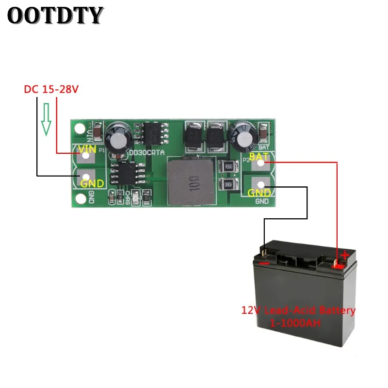 OOTDTY 3A 12 В свинцово кислотный аккумулятор зарядное устройство модуль для